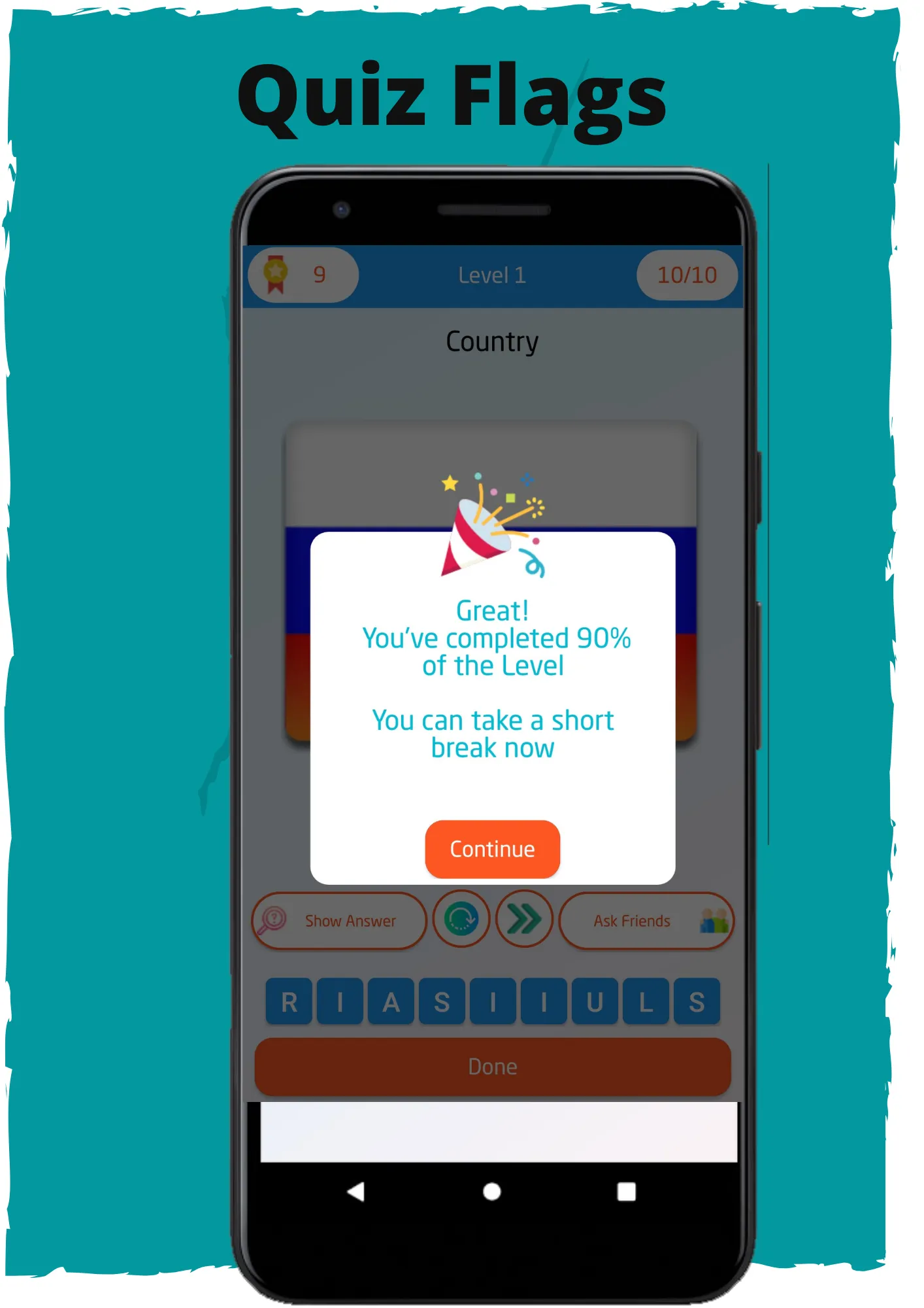 Quiz flags of the world | Indus Appstore | Screenshot