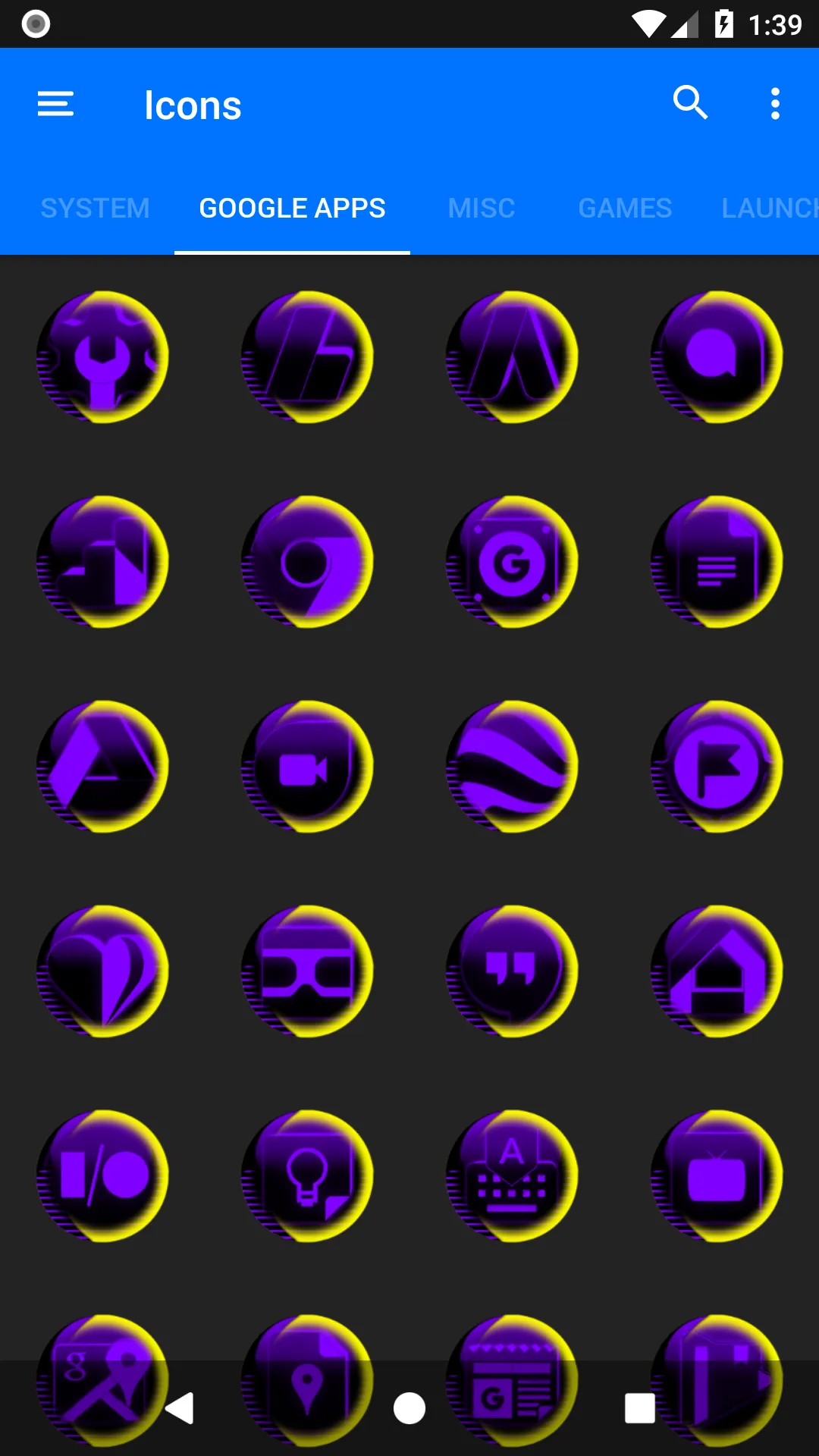 Purple Icon Pack Style 7 | Indus Appstore | Screenshot