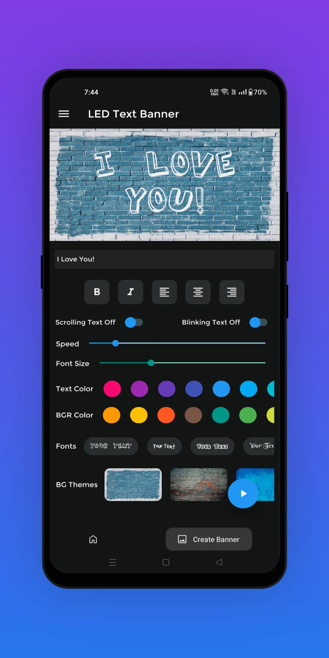 LED Text Banner: Text Scroller | Indus Appstore | Screenshot
