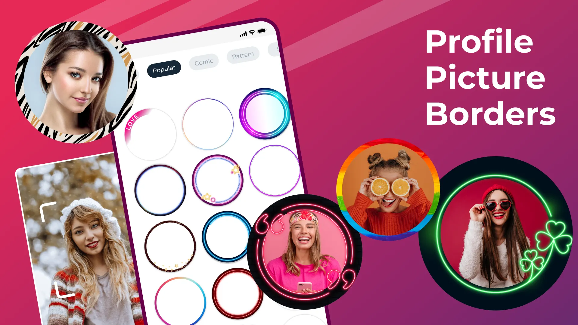 Profile Picture Border Frame | Indus Appstore | Screenshot