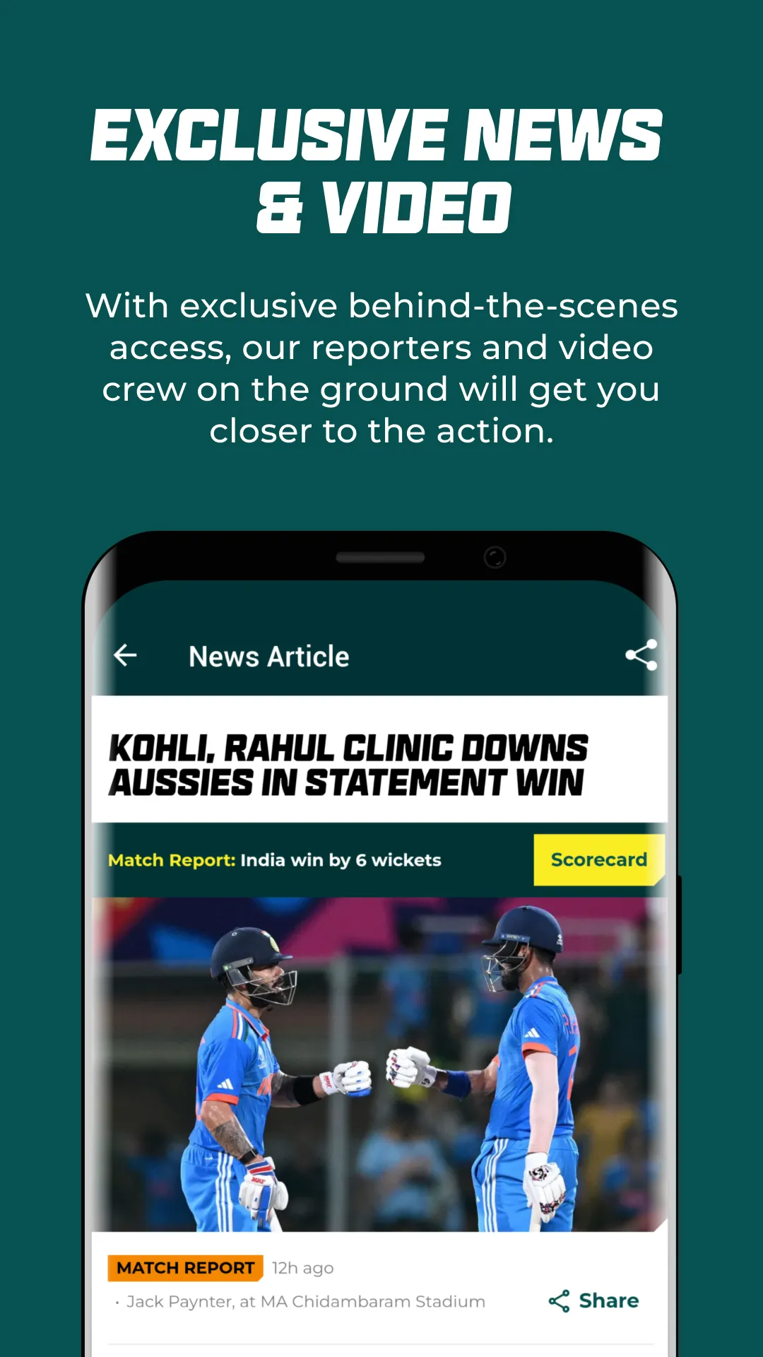Cricket Australia Live | Indus Appstore | Screenshot