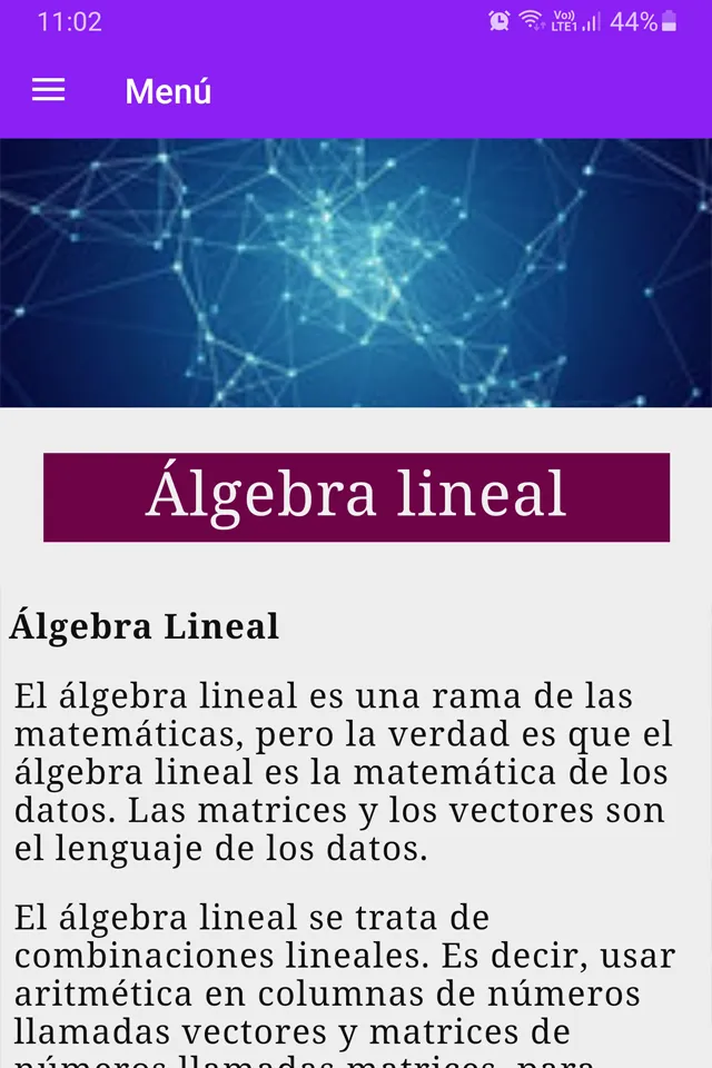 Aprender álgebra lineal | Indus Appstore | Screenshot