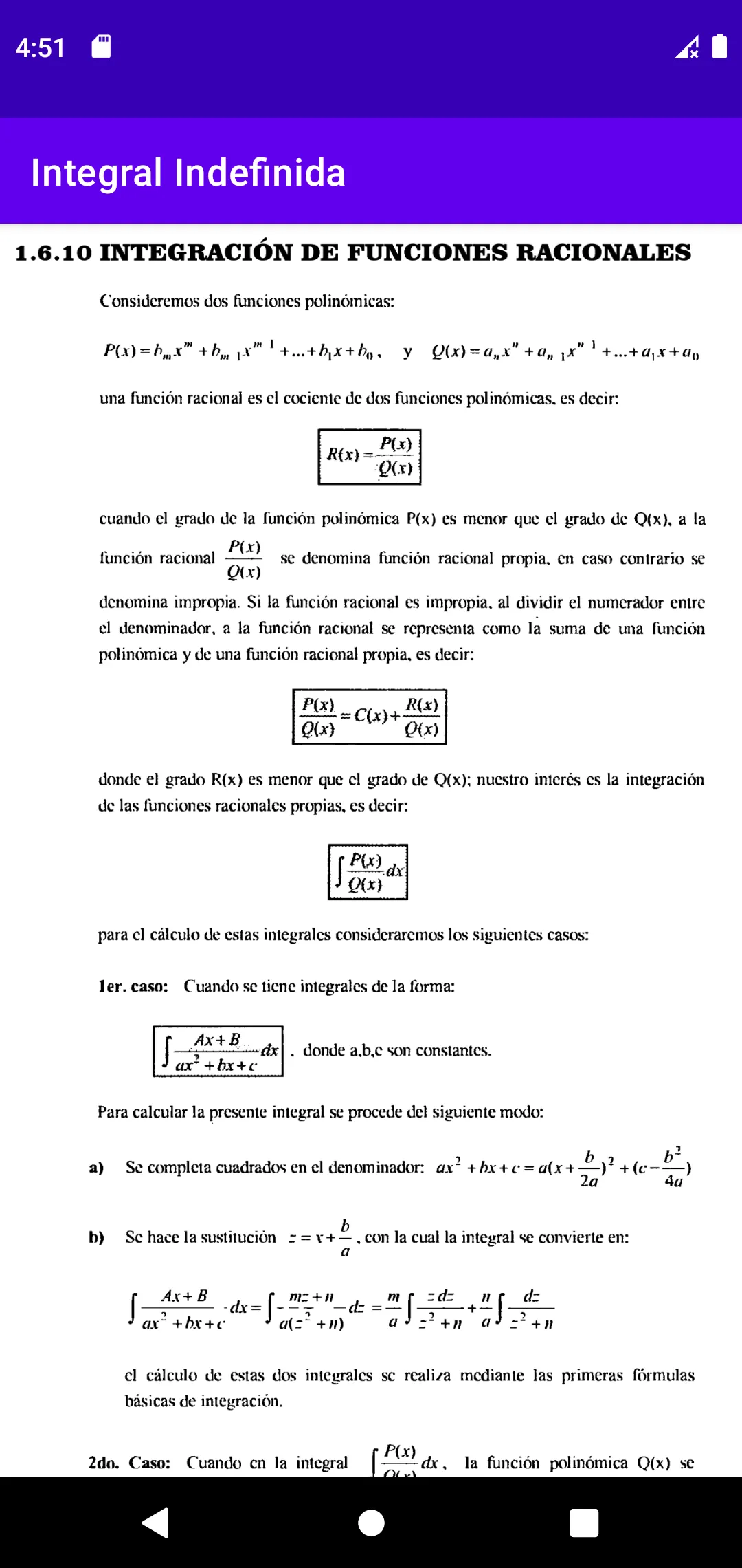 Integral Indefinida | Indus Appstore | Screenshot