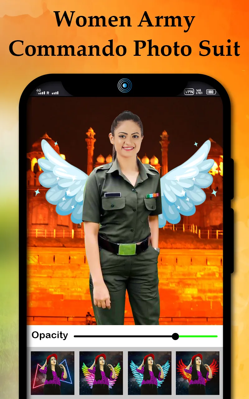 Women army commando photo suit | Indus Appstore | Screenshot