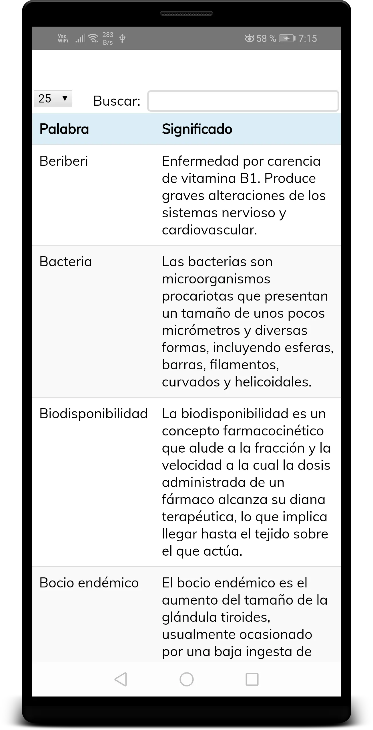 Nutrition Dictionary | Indus Appstore | Screenshot