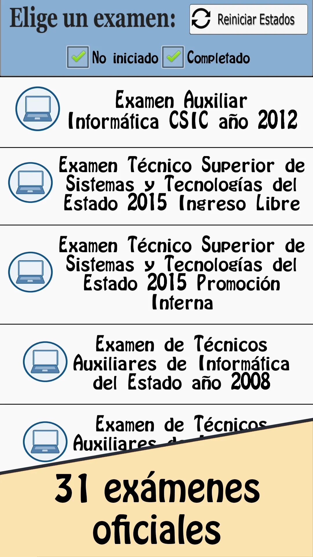 TestOpos Informática | Indus Appstore | Screenshot