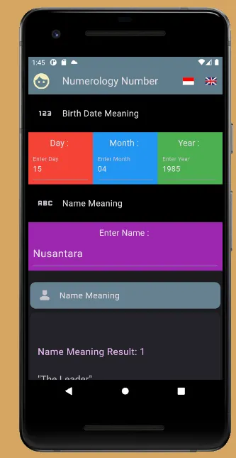 Numerology Nama-Tanggal Lahir | Indus Appstore | Screenshot