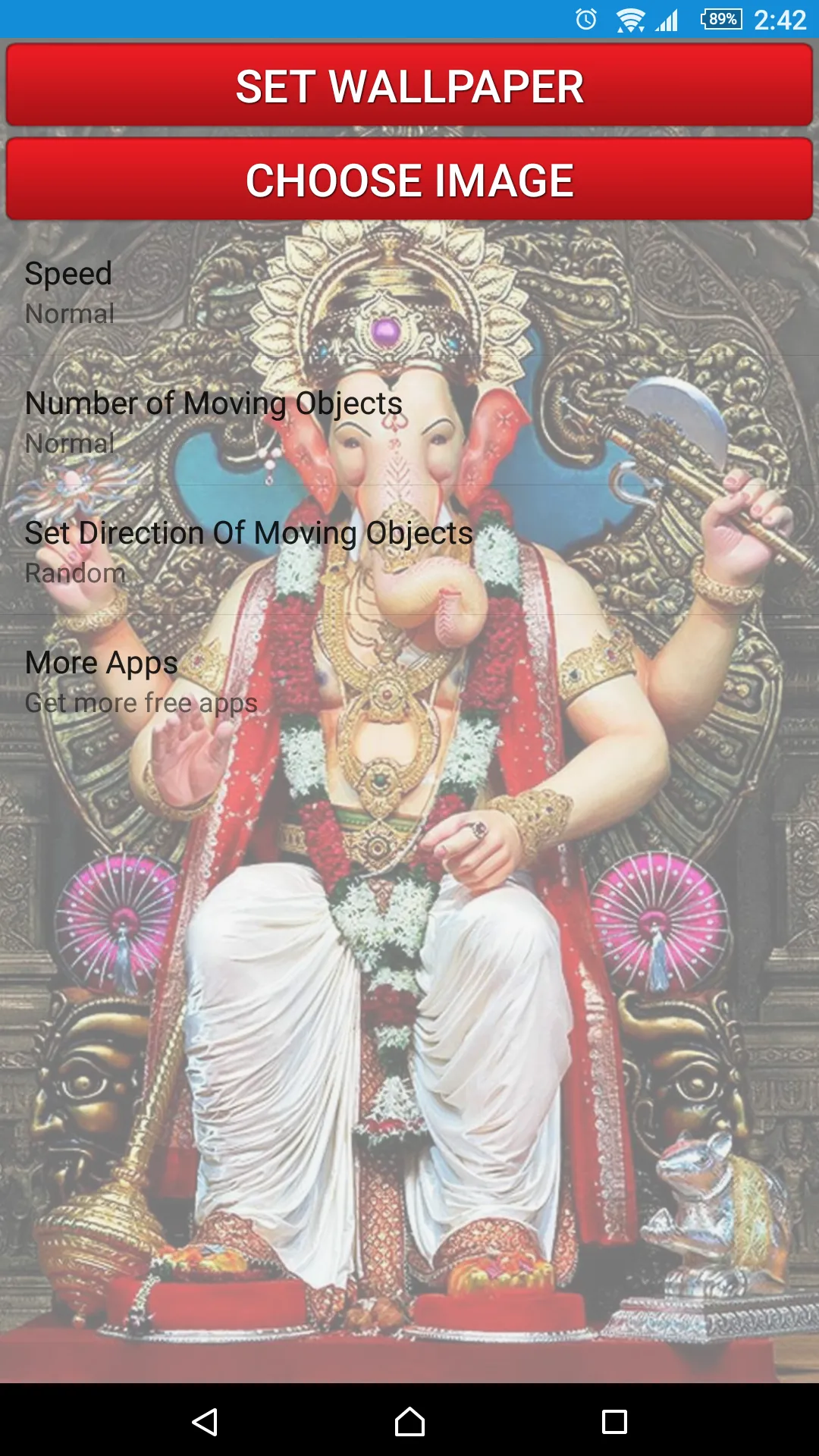 ૐ  Ganesha Live Wallpaper | Indus Appstore | Screenshot