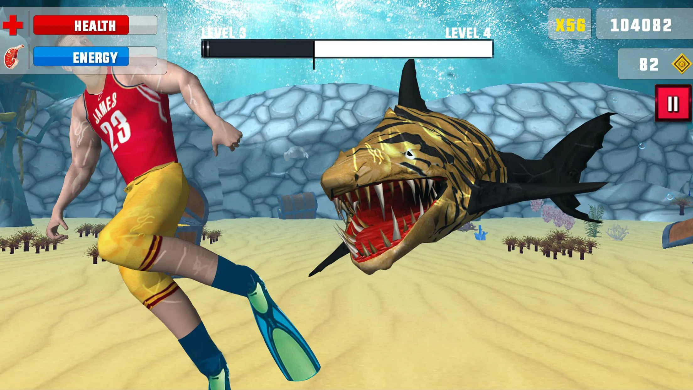 Shark Attack Fish Hungry Games | Indus Appstore | Screenshot