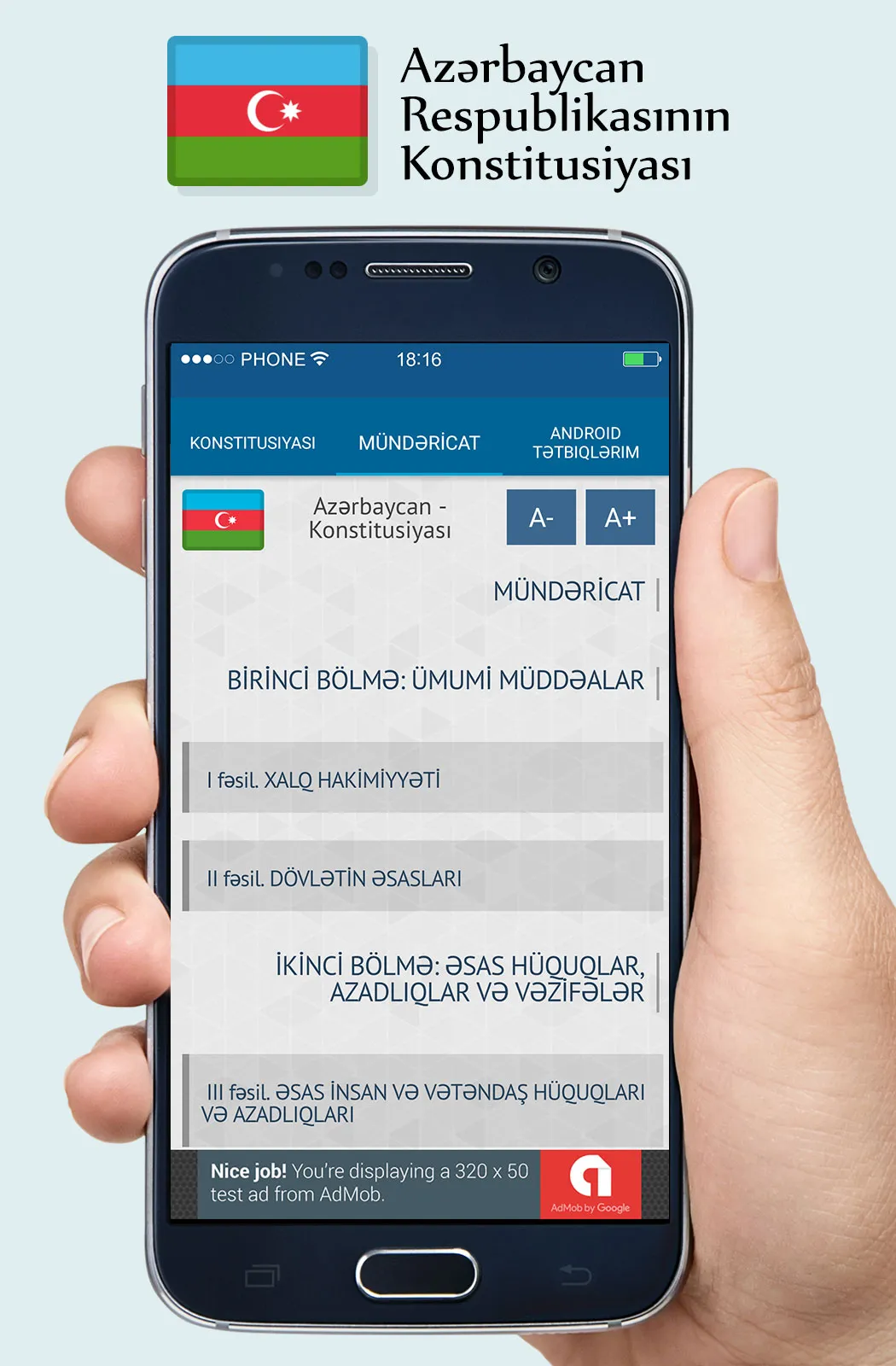 Azerbaijan Constitution | Indus Appstore | Screenshot