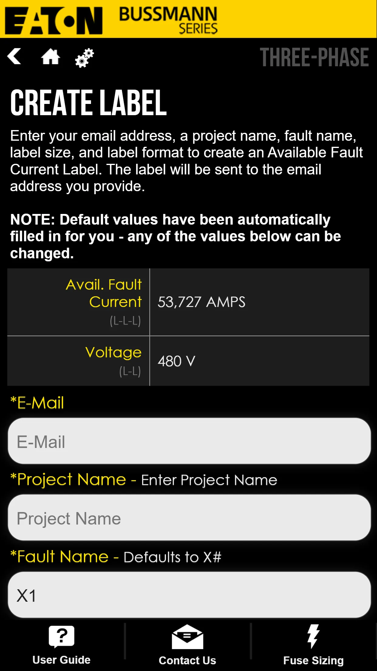 Fault Current Calculator | Indus Appstore | Screenshot