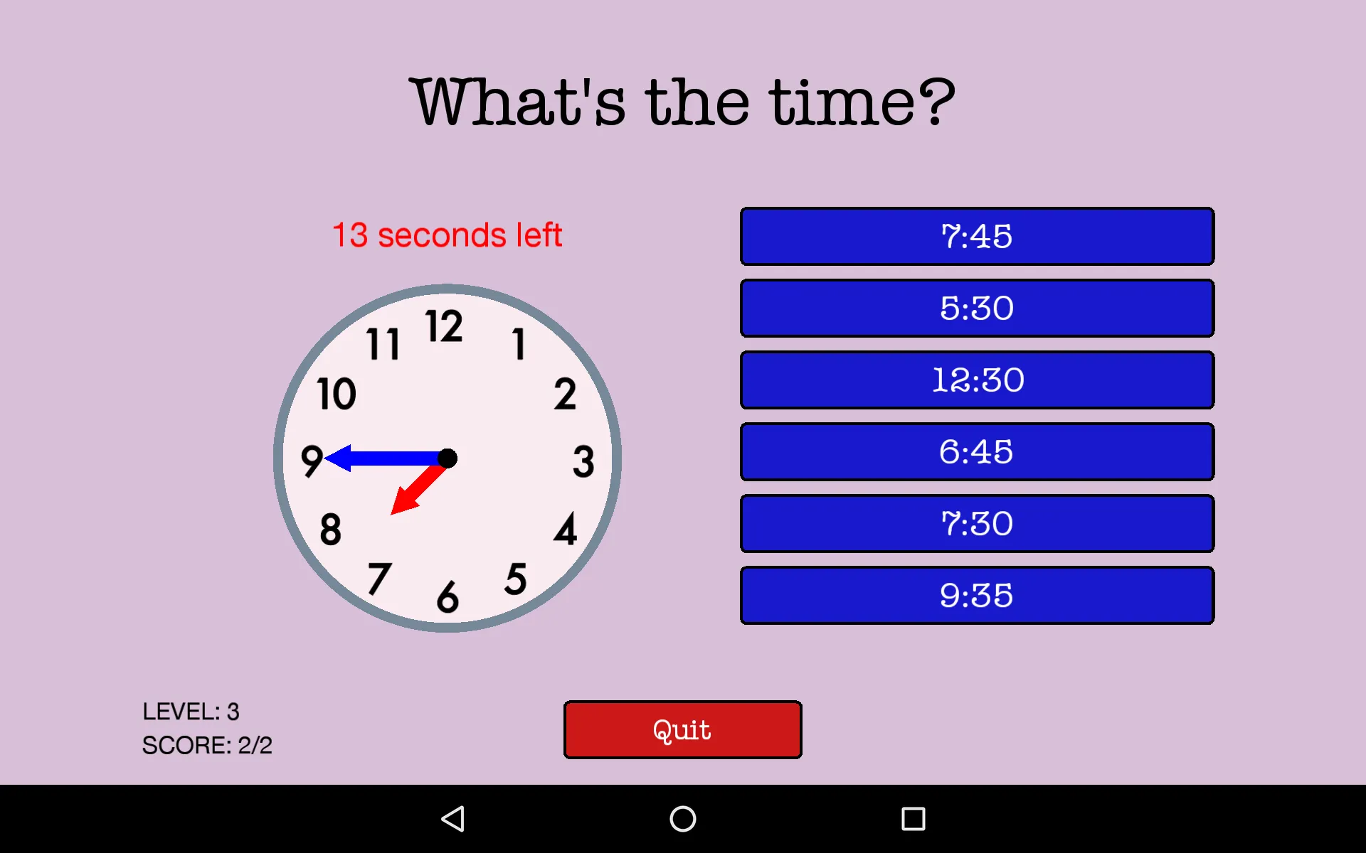 QS Clocks - Learn to tell time | Indus Appstore | Screenshot