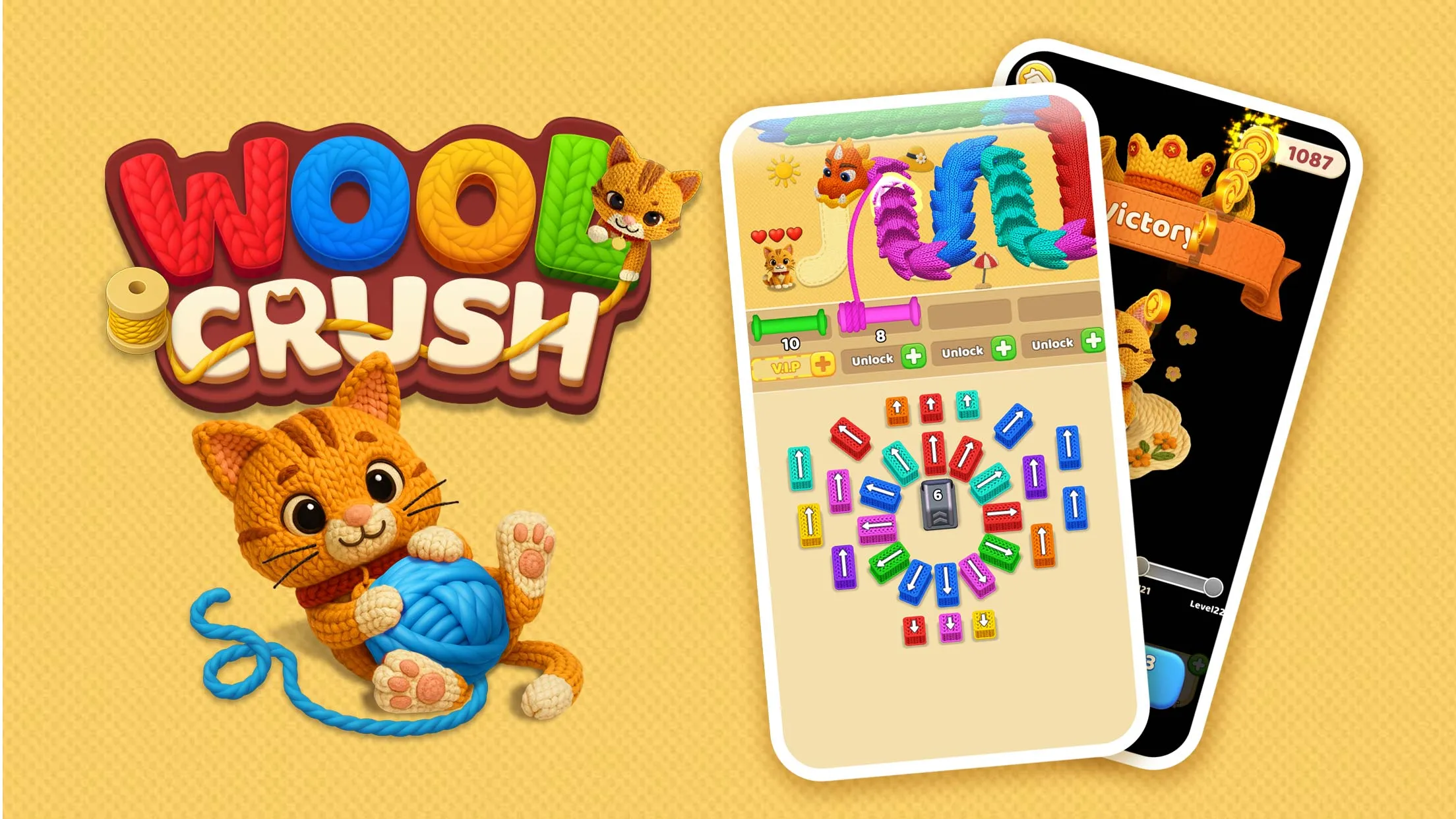 Wool Crush - Yarn Color Sort | Indus Appstore | Screenshot
