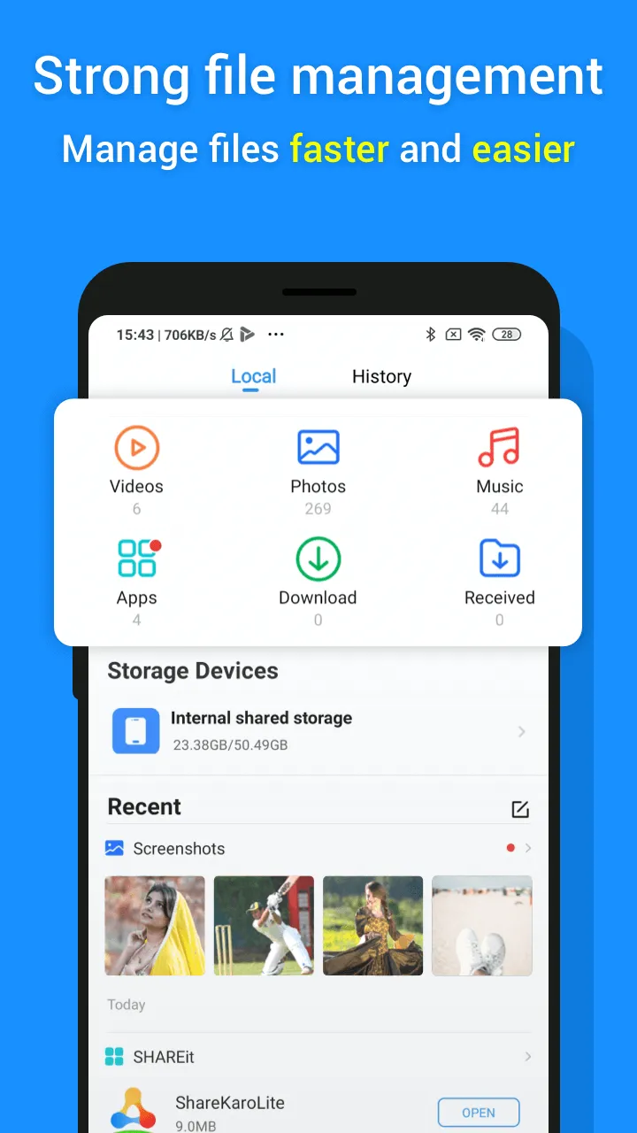 ShareKaro:File Share & Manager | Indus Appstore | Screenshot