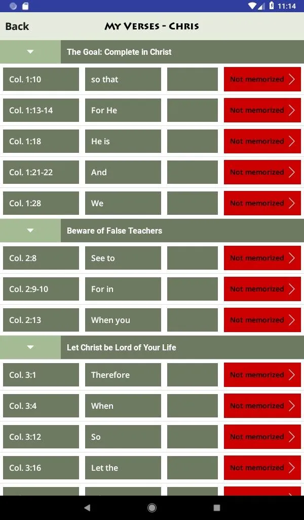 Colossians-Mem | Indus Appstore | Screenshot