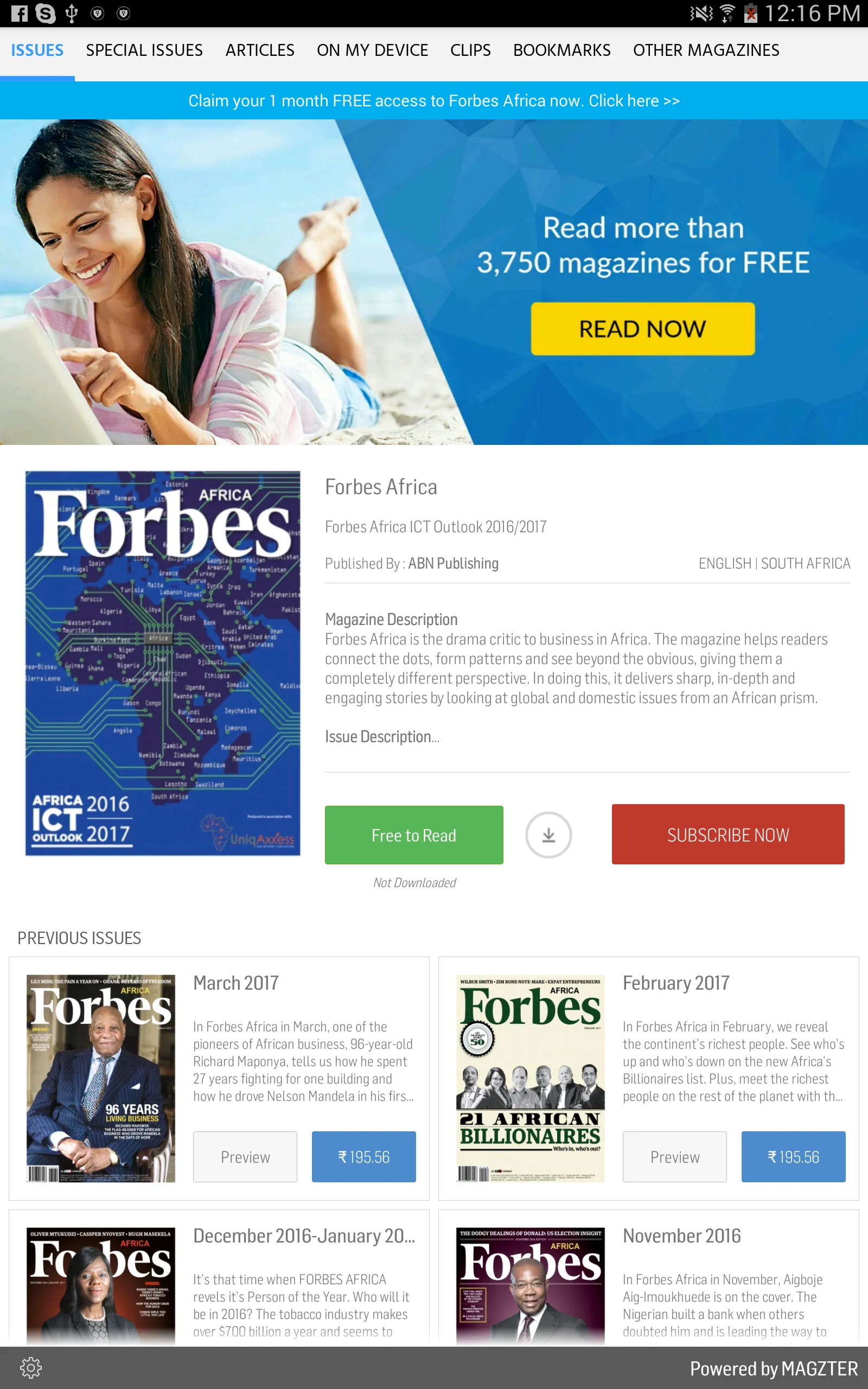 Forbes Africa | Indus Appstore | Screenshot