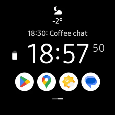 One (Icons) watch face | Indus Appstore | Screenshot