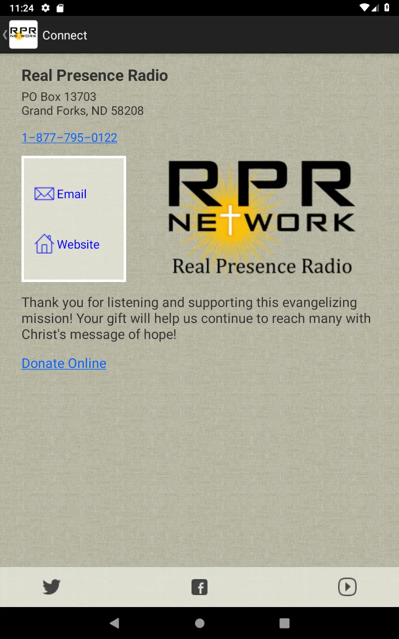 Real Presence Radio | Indus Appstore | Screenshot