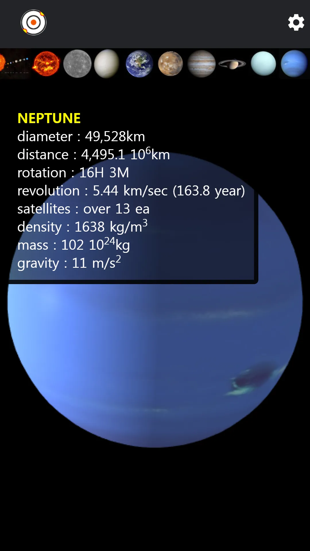 Solar System - 3D   Real Scale | Indus Appstore | Screenshot