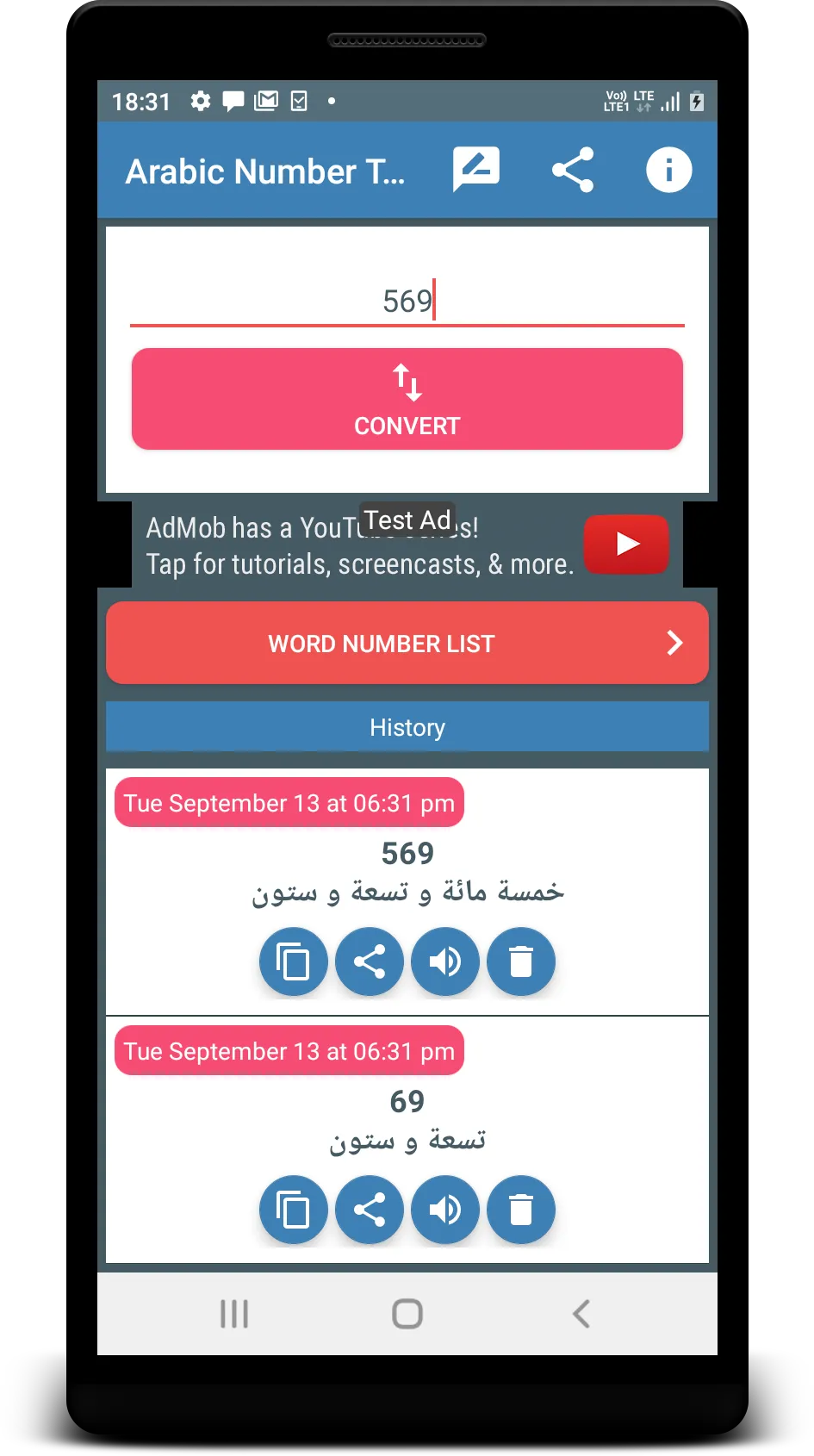 Arabic Number Word Convertor | Indus Appstore | Screenshot