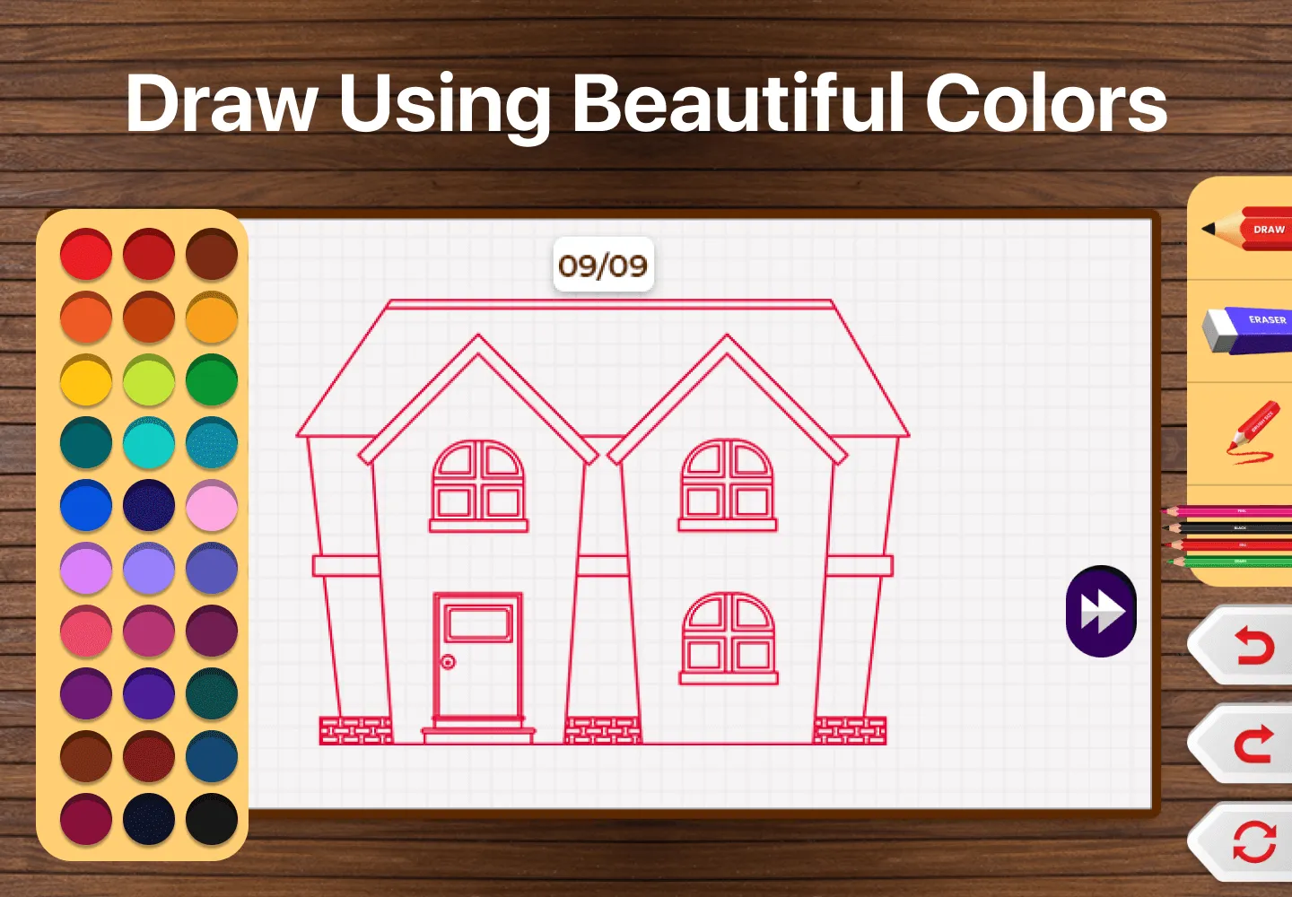 House Draw Step By Step | Indus Appstore | Screenshot