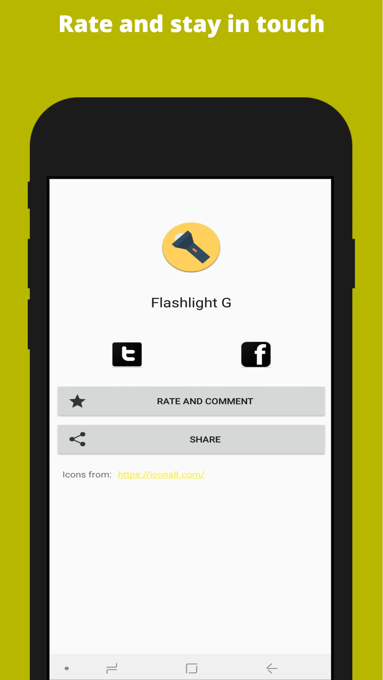 Flashlight G (galaxy) | Indus Appstore | Screenshot