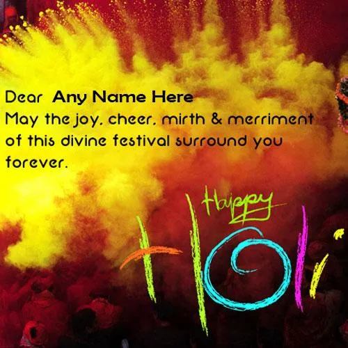 Name On Holi Greeting Cards /  | Indus Appstore | Screenshot