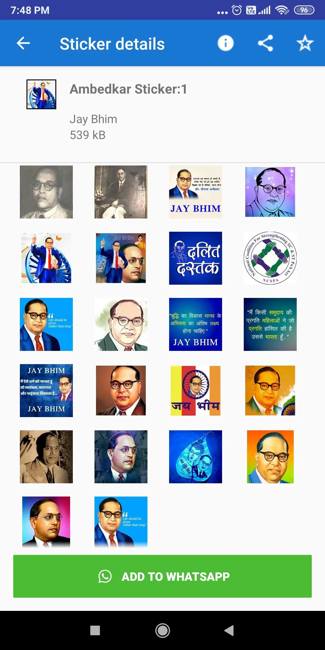 Jay Bhim Stickers For WhatsApp | Indus Appstore | Screenshot