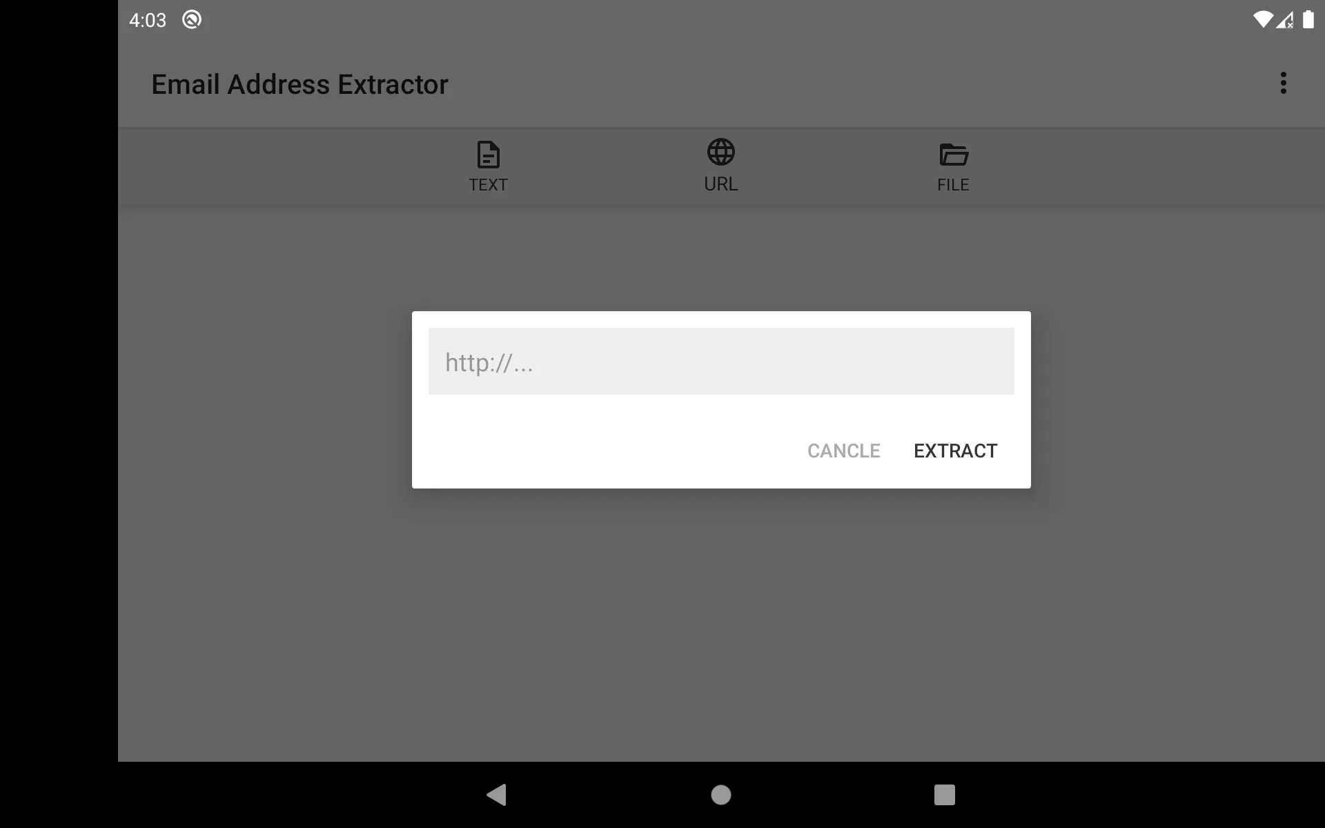 Email Address Extractor | Indus Appstore | Screenshot