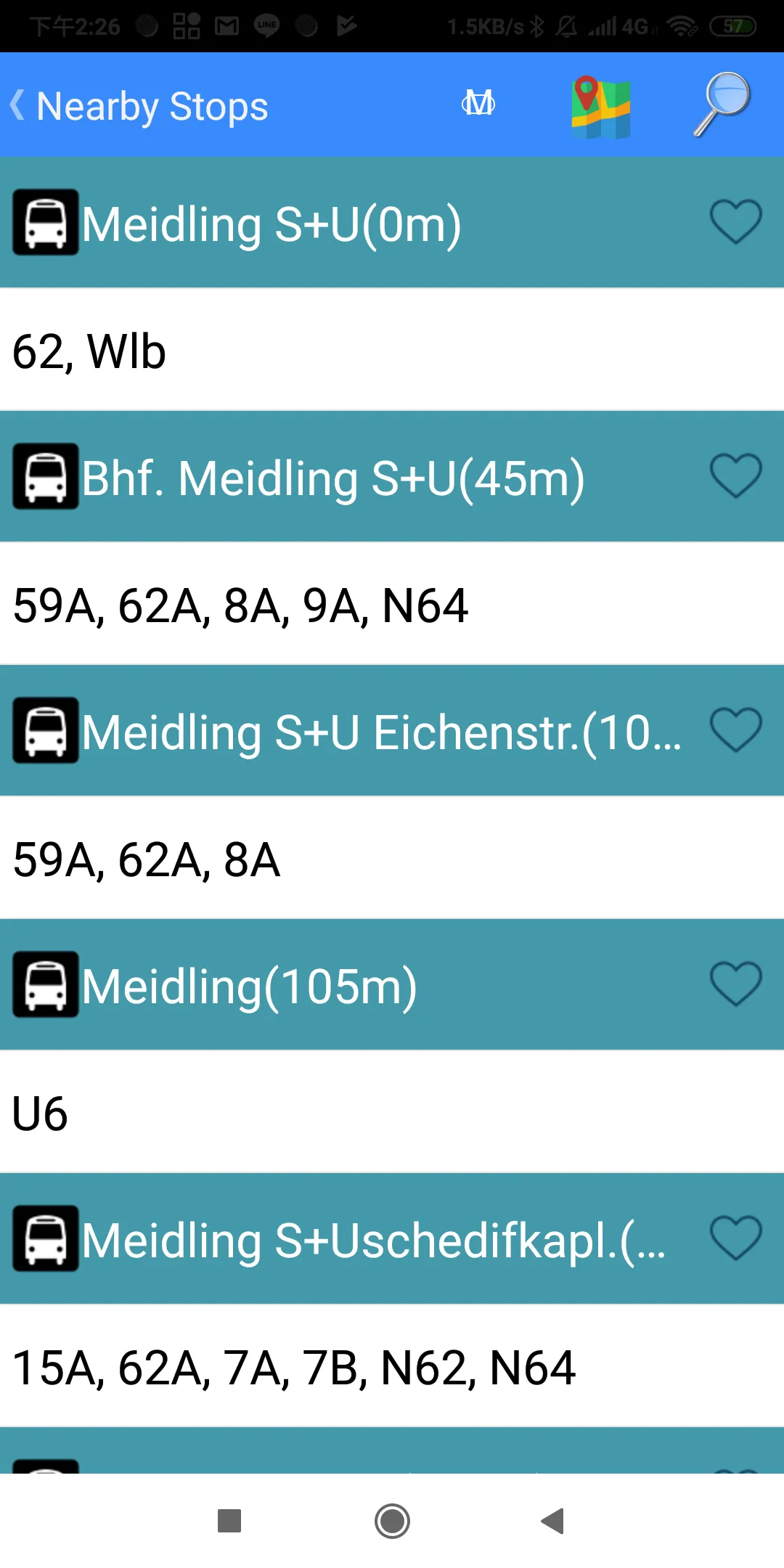 Wien Transit Timetable | Indus Appstore | Screenshot