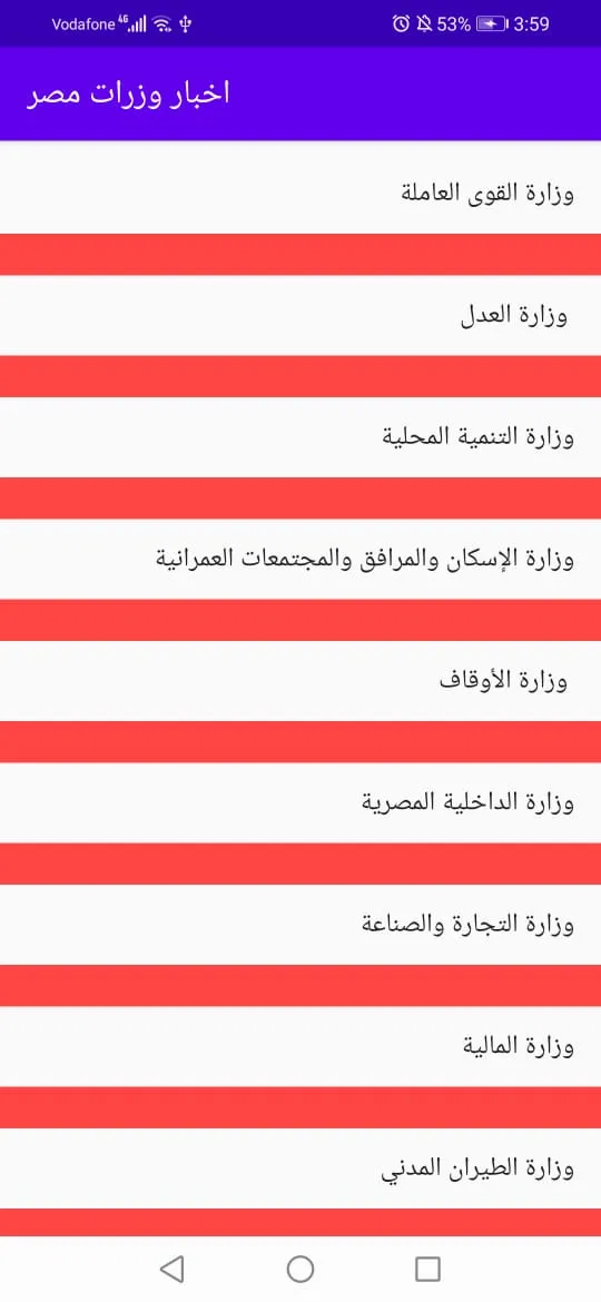 اخبار وزرات مصر | Indus Appstore | Screenshot