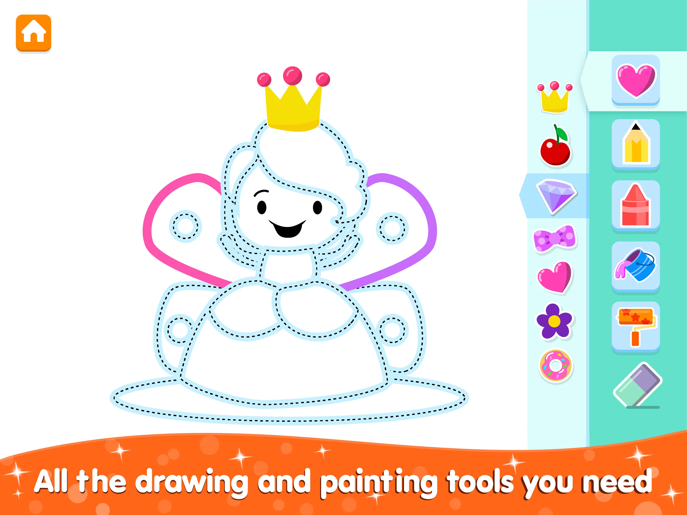Coloring and Drawing For Girls | Indus Appstore | Screenshot