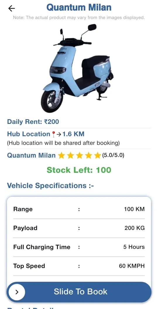 HUM EV Rentals Marketplace | Indus Appstore | Screenshot