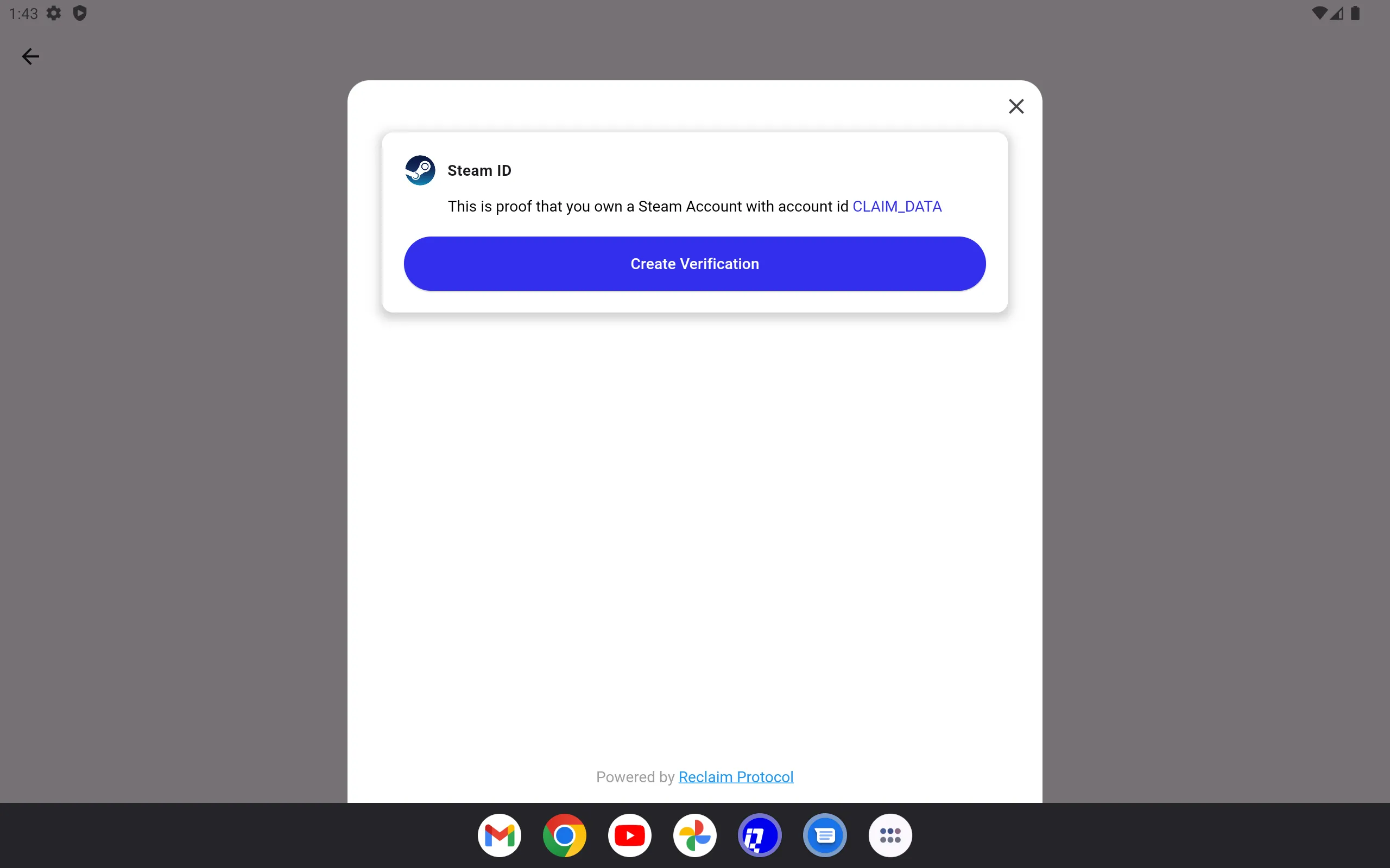 Reclaim Verifier | Indus Appstore | Screenshot