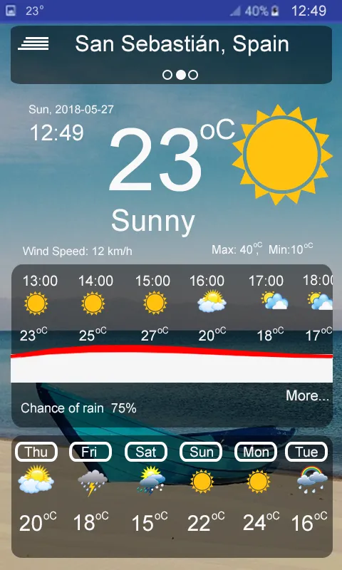 Weather forecast: Weather App | Indus Appstore | Screenshot