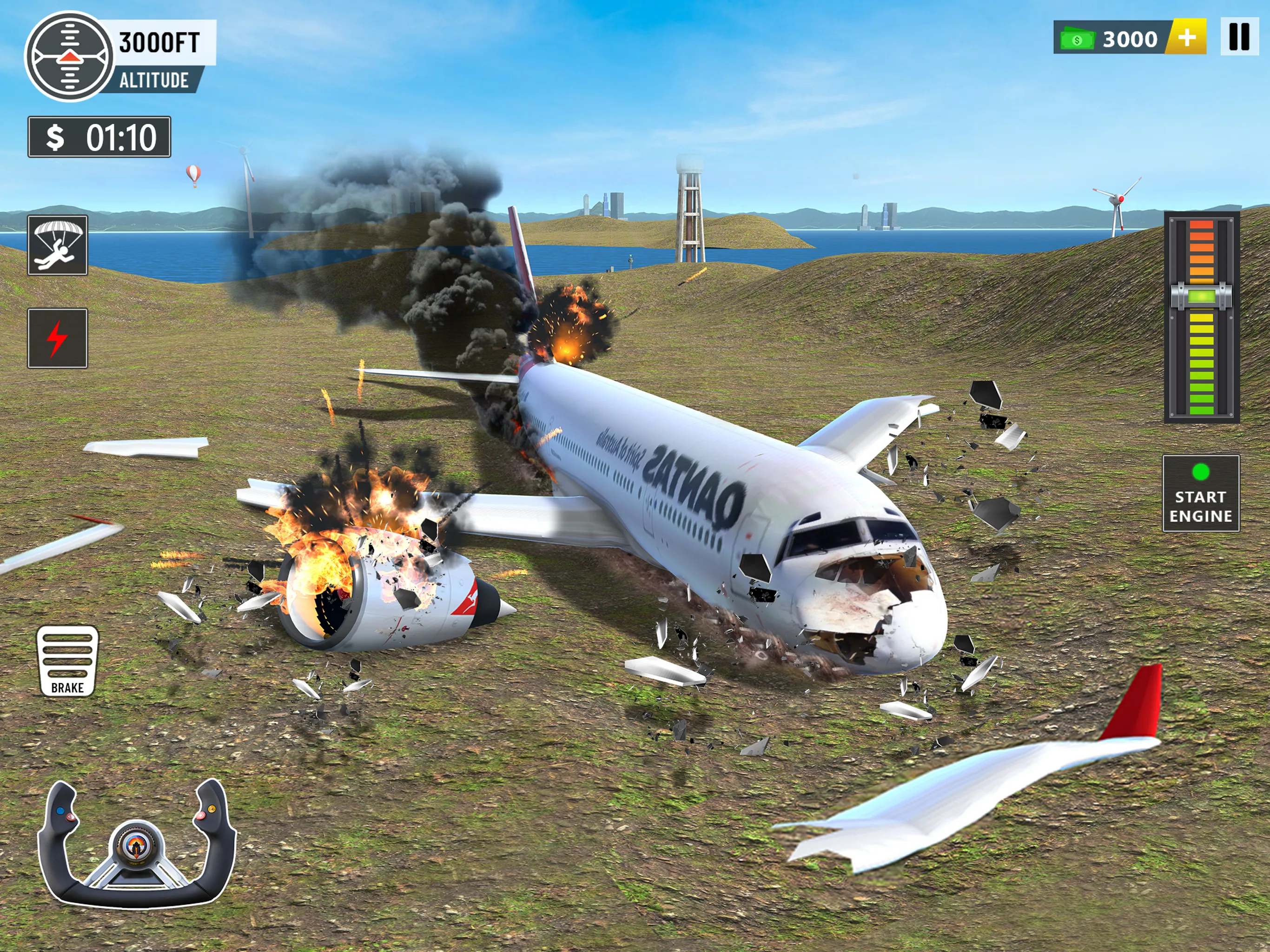 Plane Flight - Crash Simulator | Indus Appstore | Screenshot