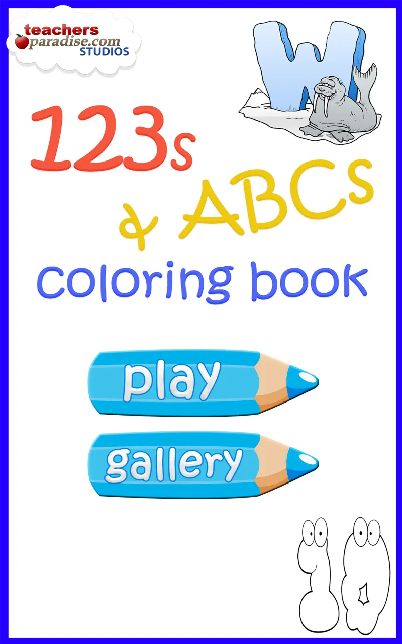 123s ABCs Kids Coloring Book | Indus Appstore | Screenshot