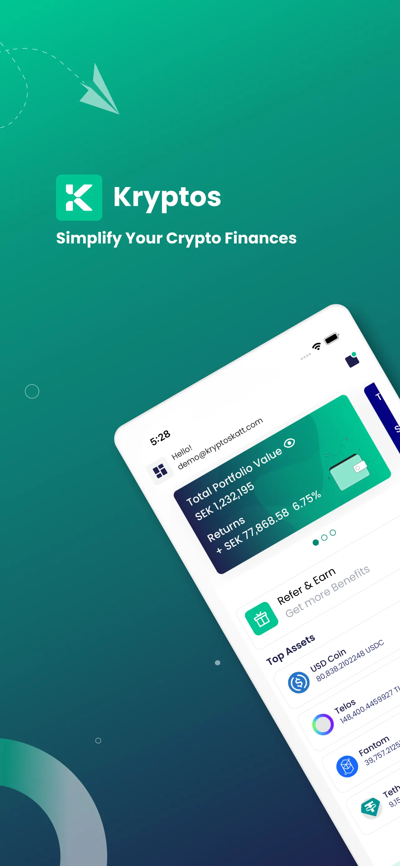 Kryptos - Crypto Tracker | Indus Appstore | Screenshot