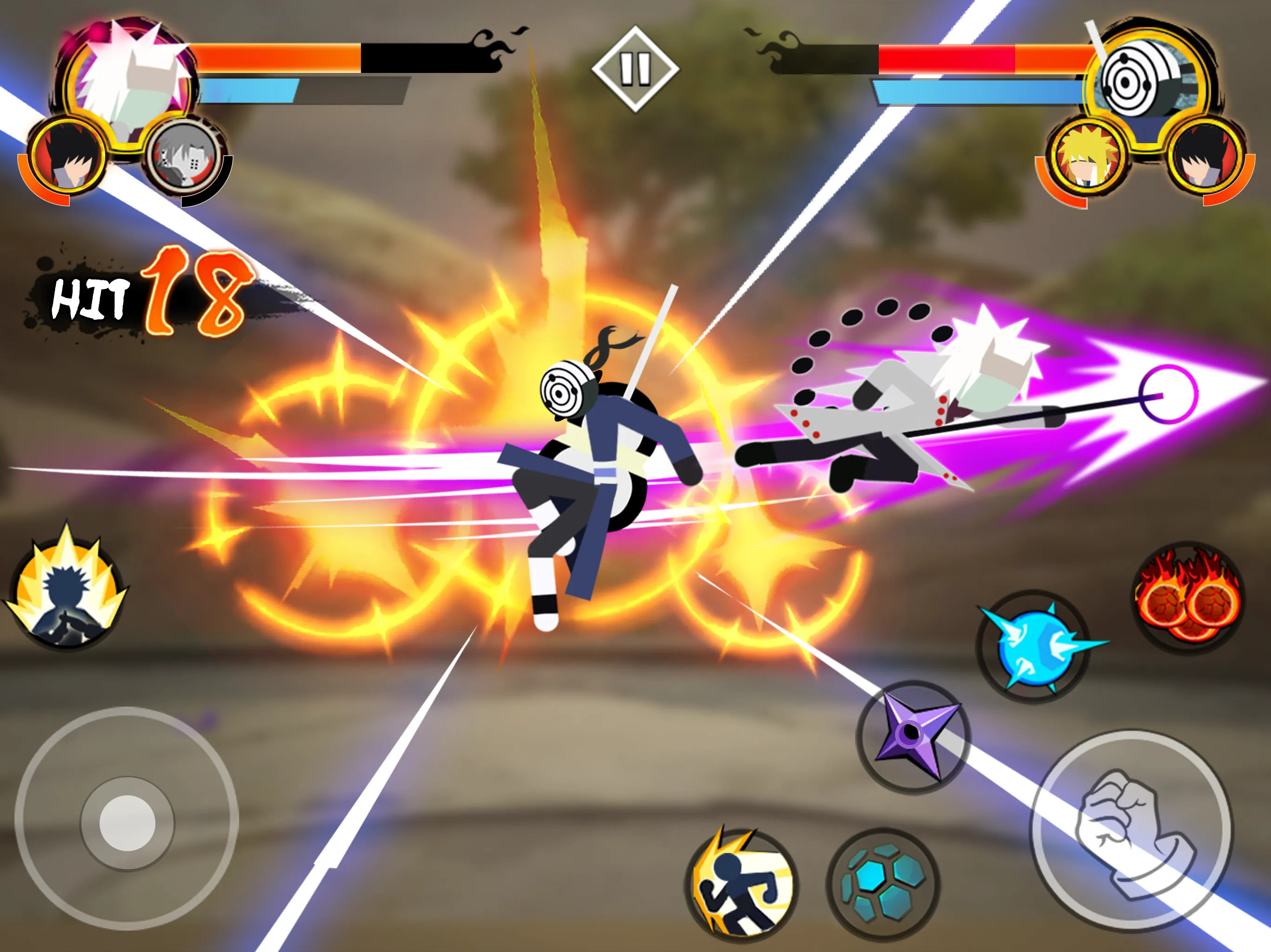 Stick Ninja - 3v3 Battle | Indus Appstore | Screenshot