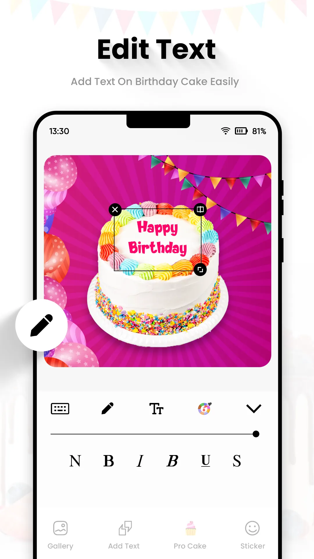 Name Photo On Birthday Cake | Indus Appstore | Screenshot