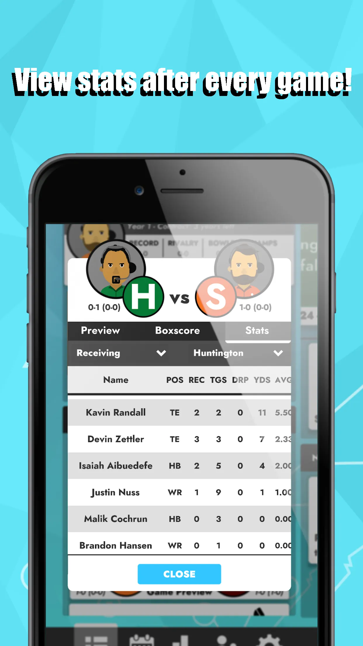 College Football: Dynasty Sim | Indus Appstore | Screenshot