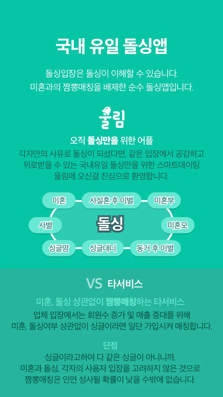 울림 - 돌싱, 이성친구 소개팅, 데이팅앱(결혼 재혼) | Indus Appstore | Screenshot