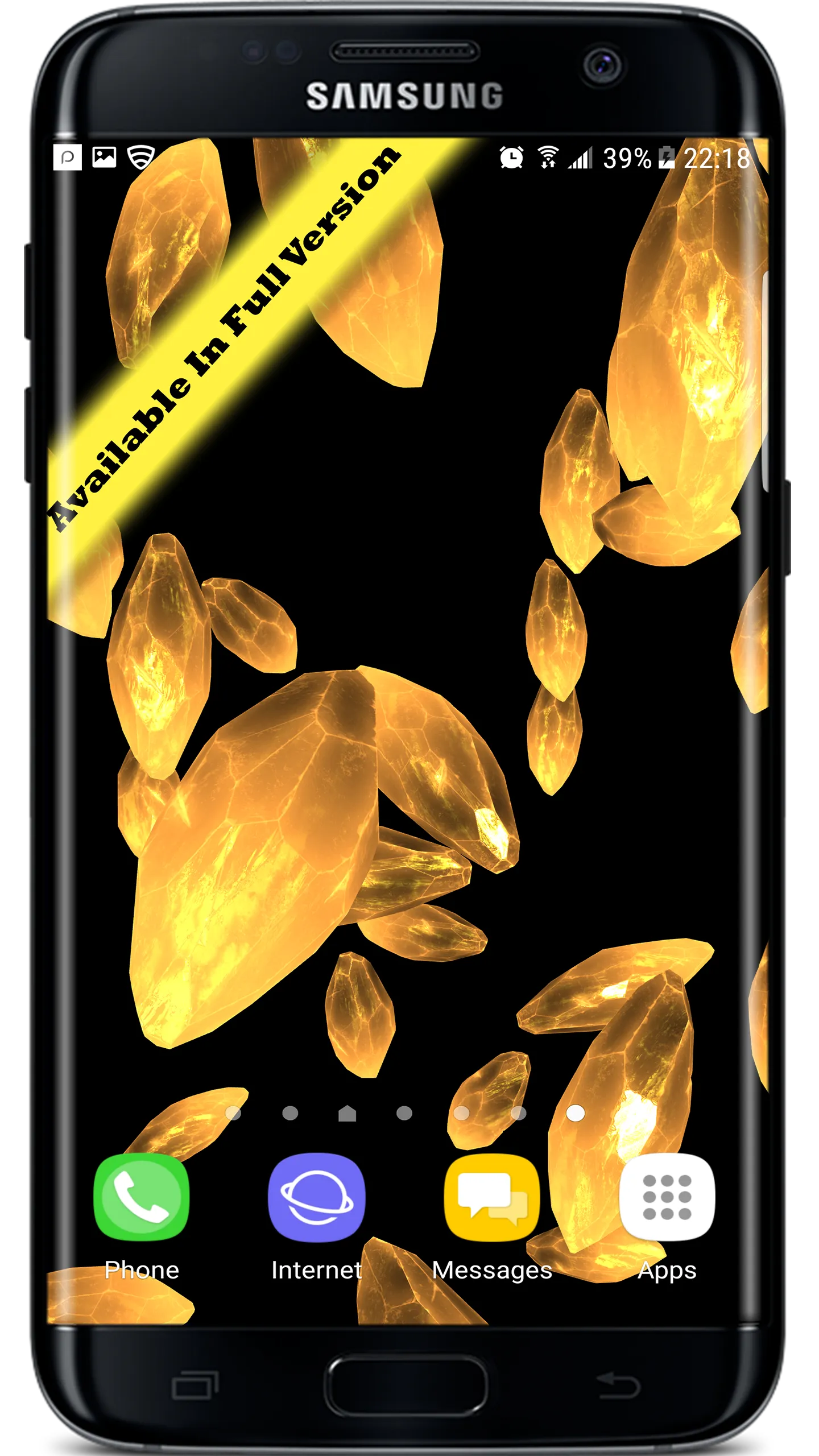 3D Crystals Particles Live Wal | Indus Appstore | Screenshot