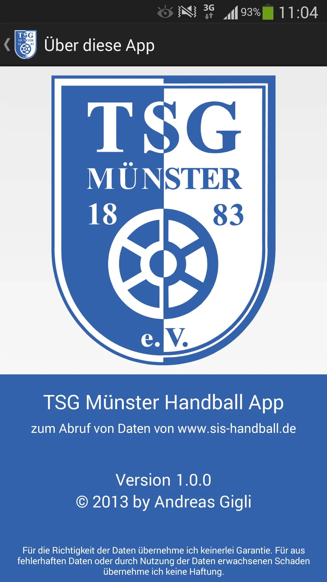 TSG Münster Handball | Indus Appstore | Screenshot