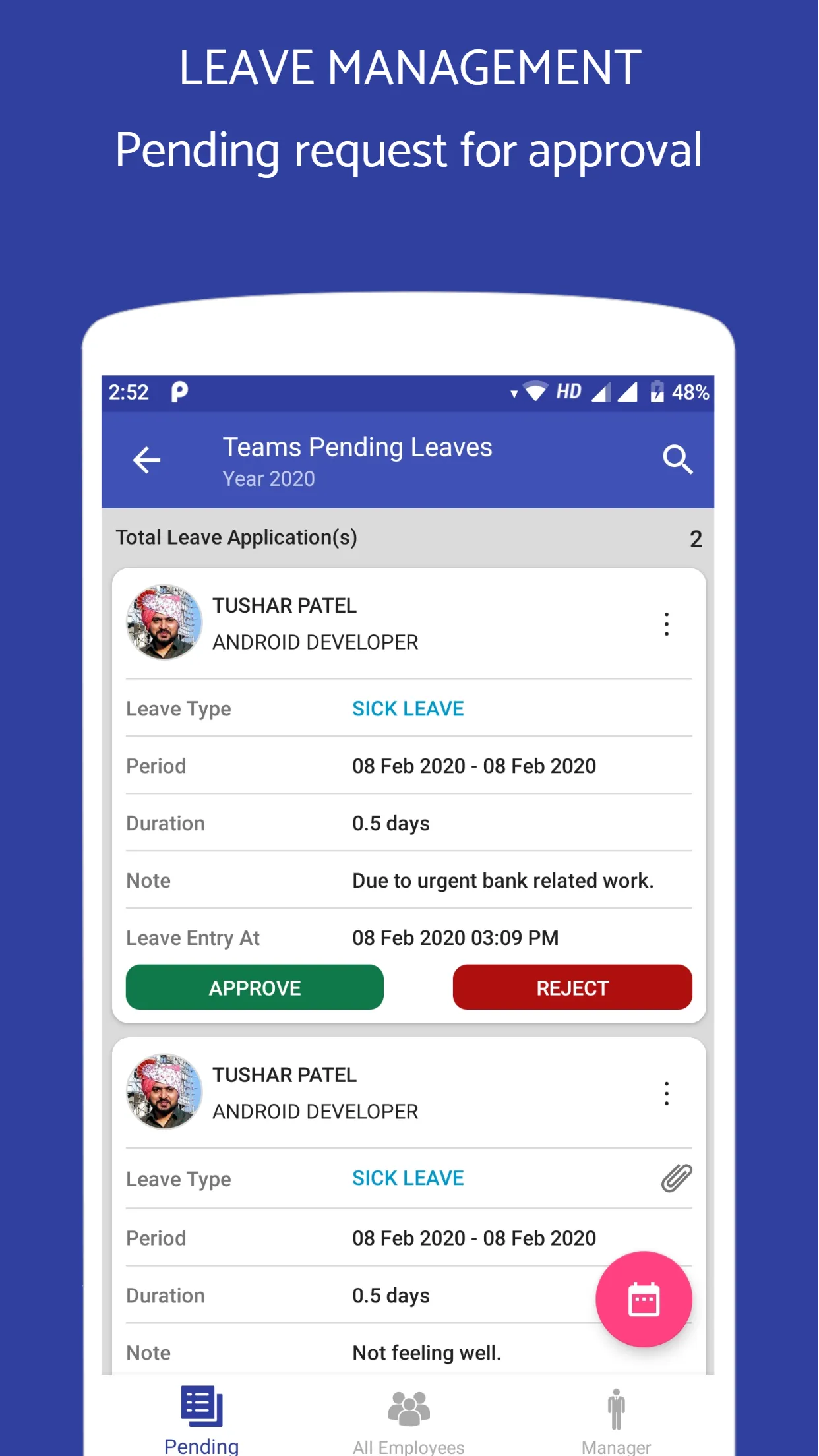 Employee Attendance App | Indus Appstore | Screenshot