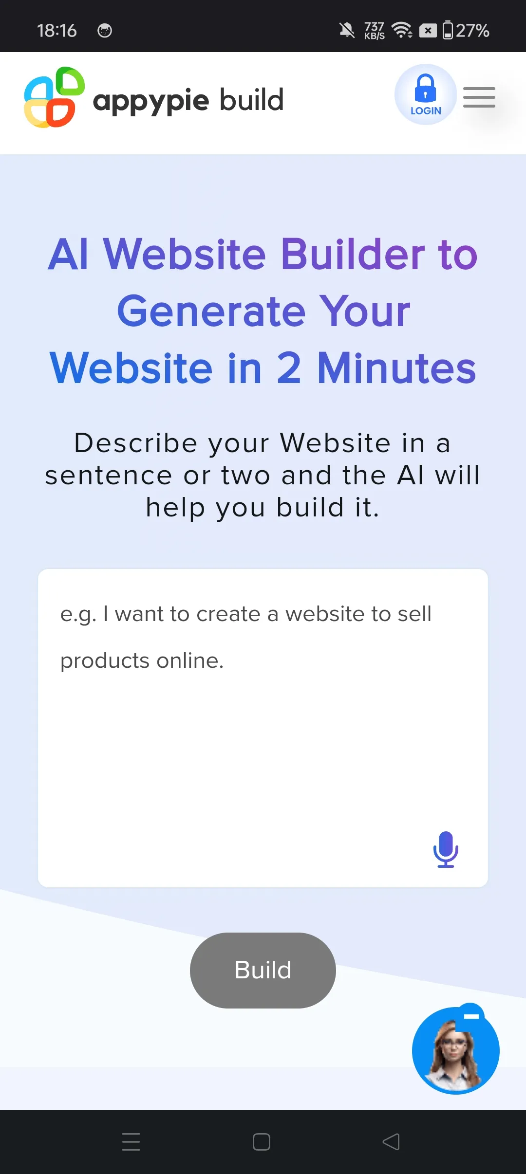 AI Website Generator Appy Pie | Indus Appstore | Screenshot