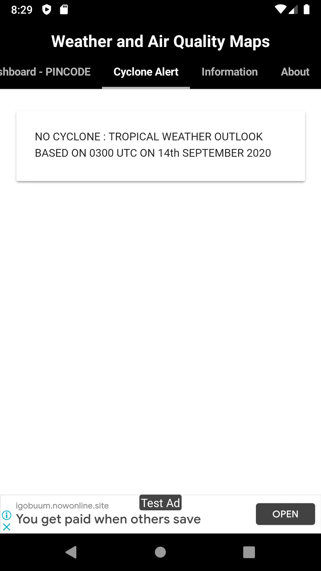 Weather and Air Quality Maps | Indus Appstore | Screenshot