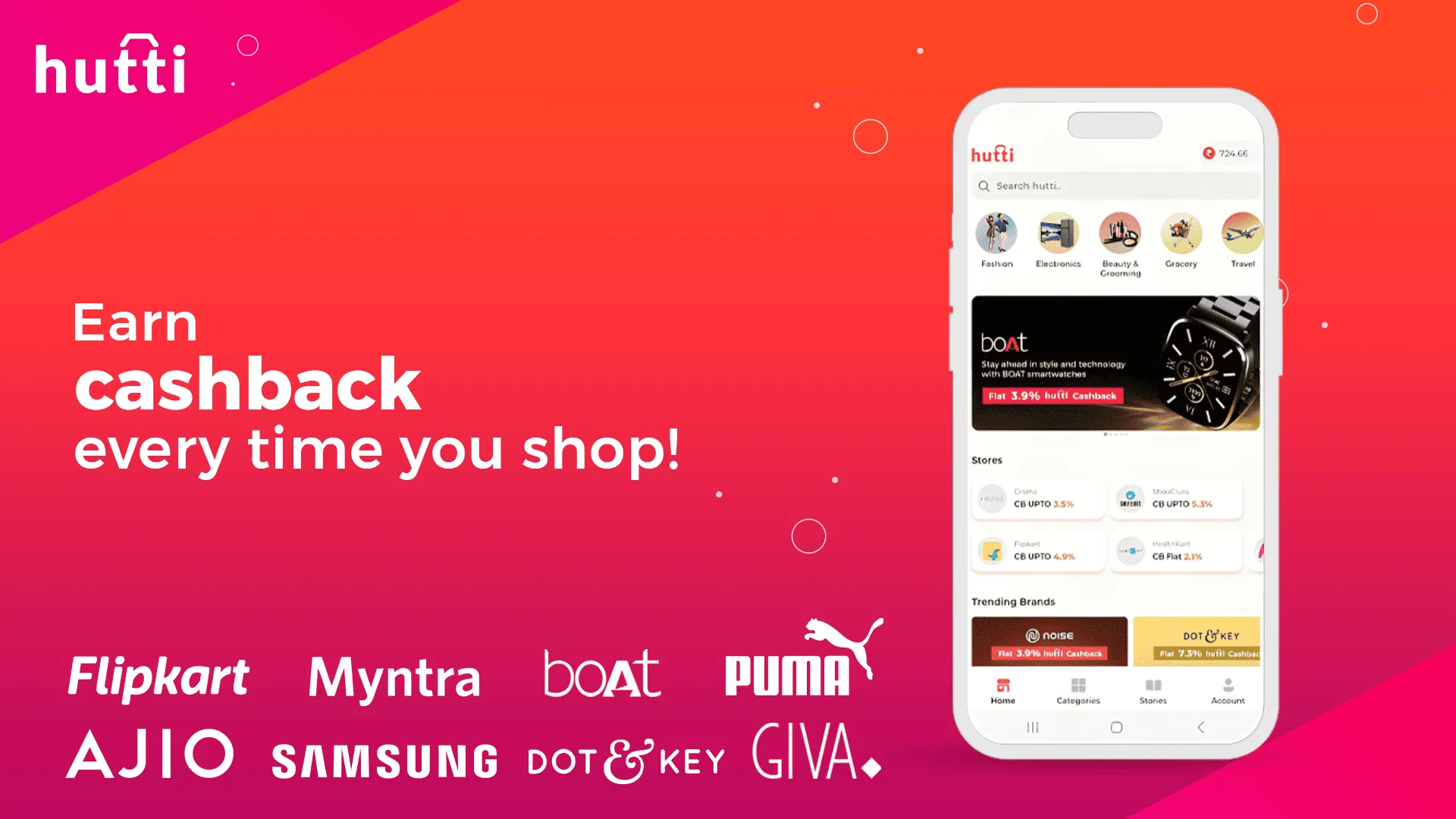 Hutti: Cashback & Coupons | Indus Appstore | Screenshot