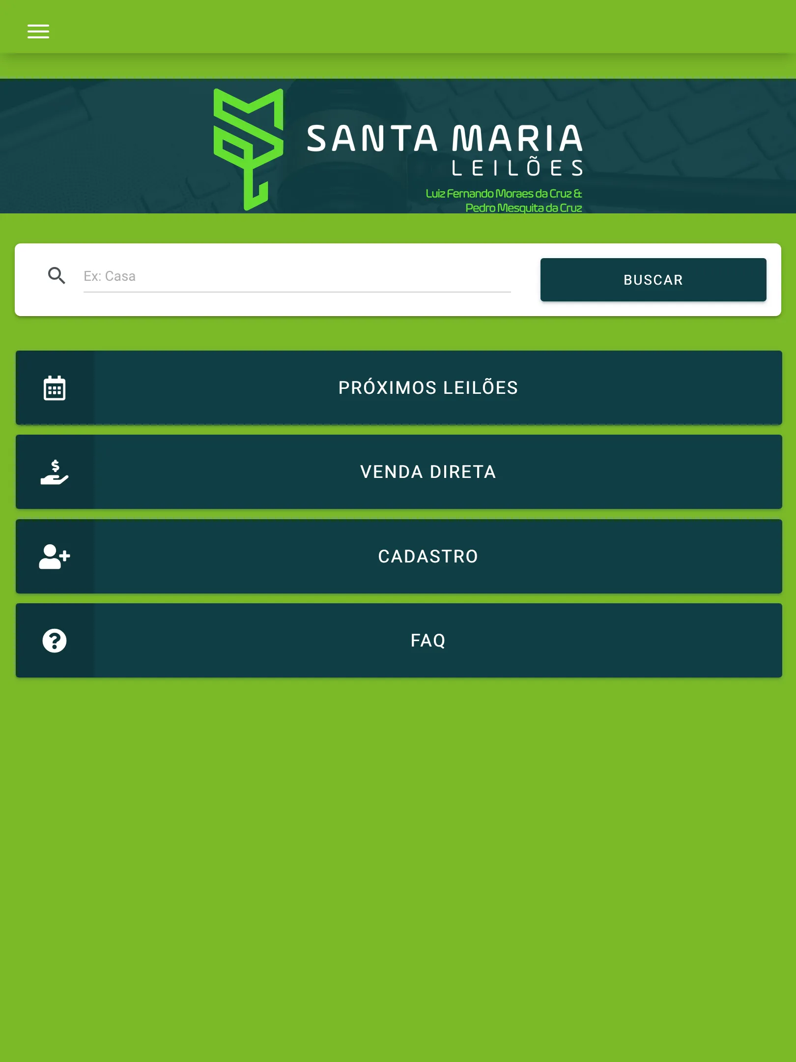 Santa Maria Leilões | Indus Appstore | Screenshot