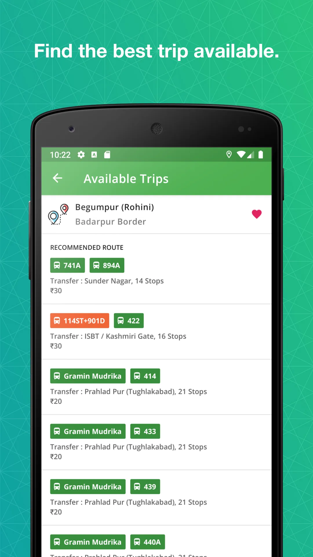 DTC Bus Routes | Indus Appstore | Screenshot